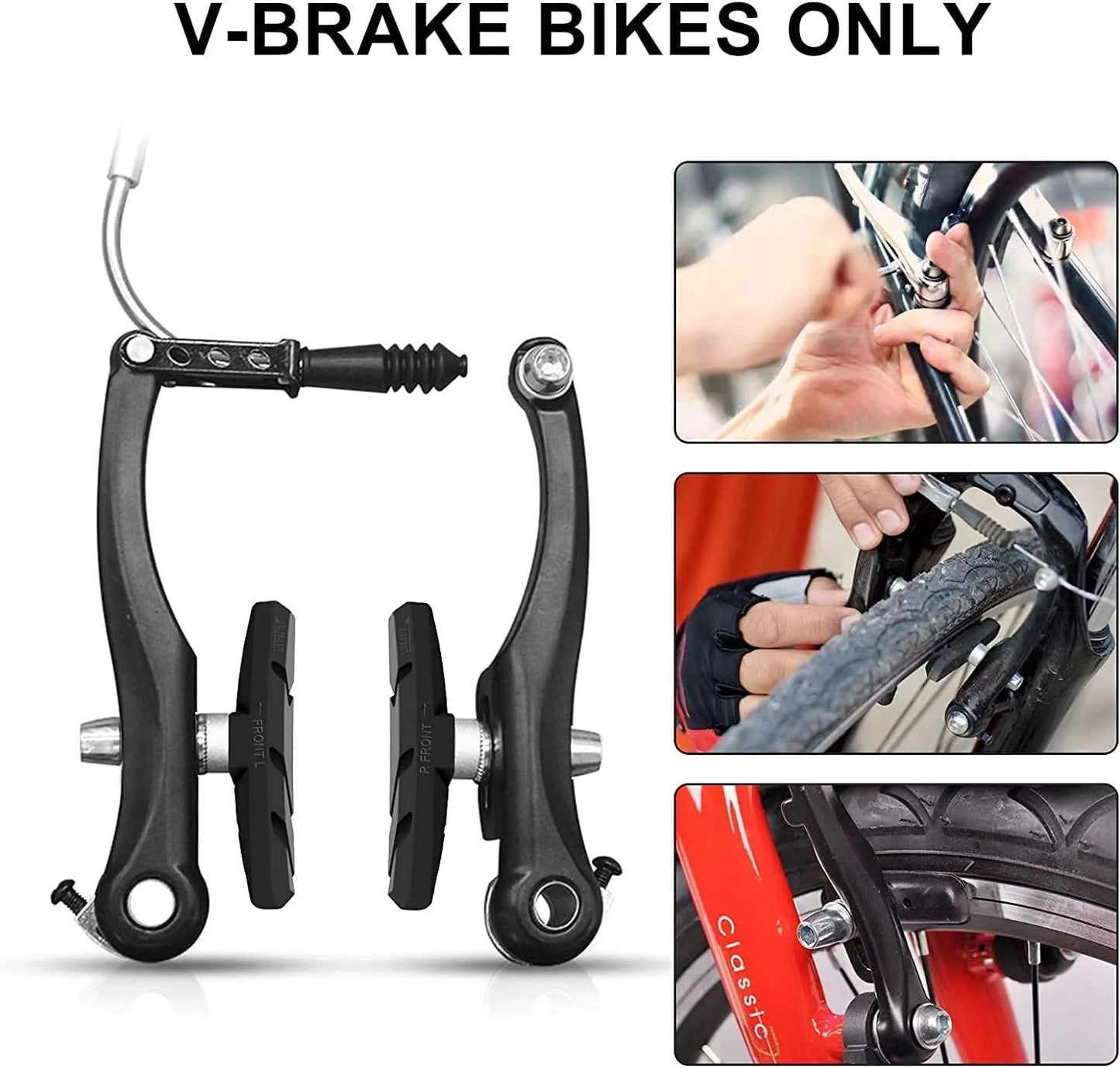 4x Bicycle Brake Pads Brake Pads Brake Shoes V-Brake For Shimano Sram 70mm