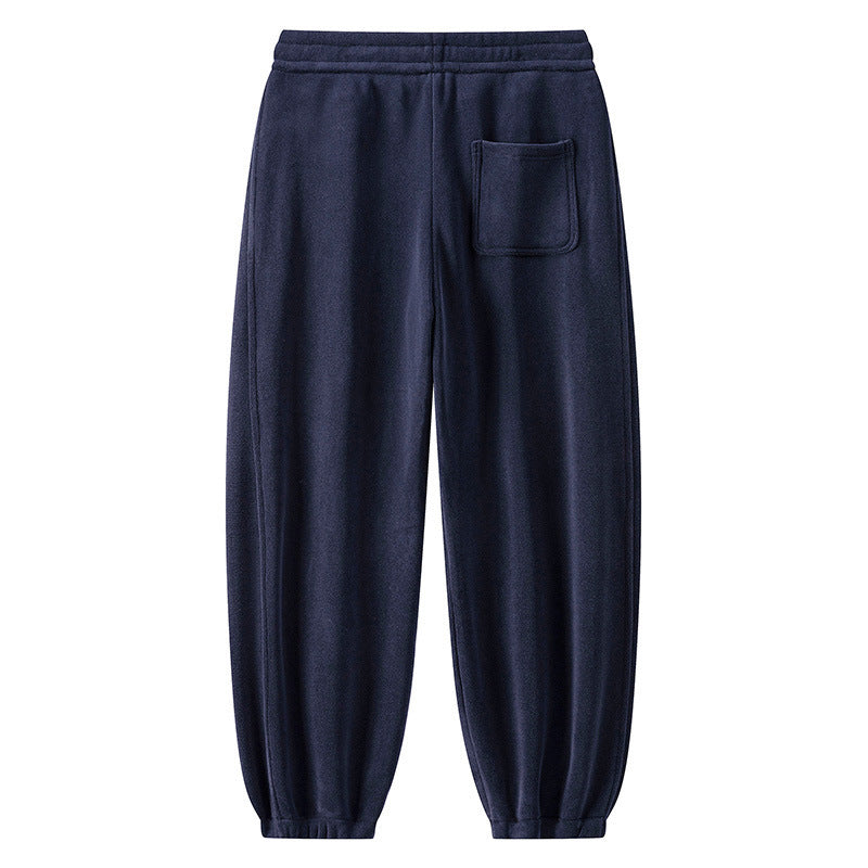 Winter Male Fleece-lined Track Pants