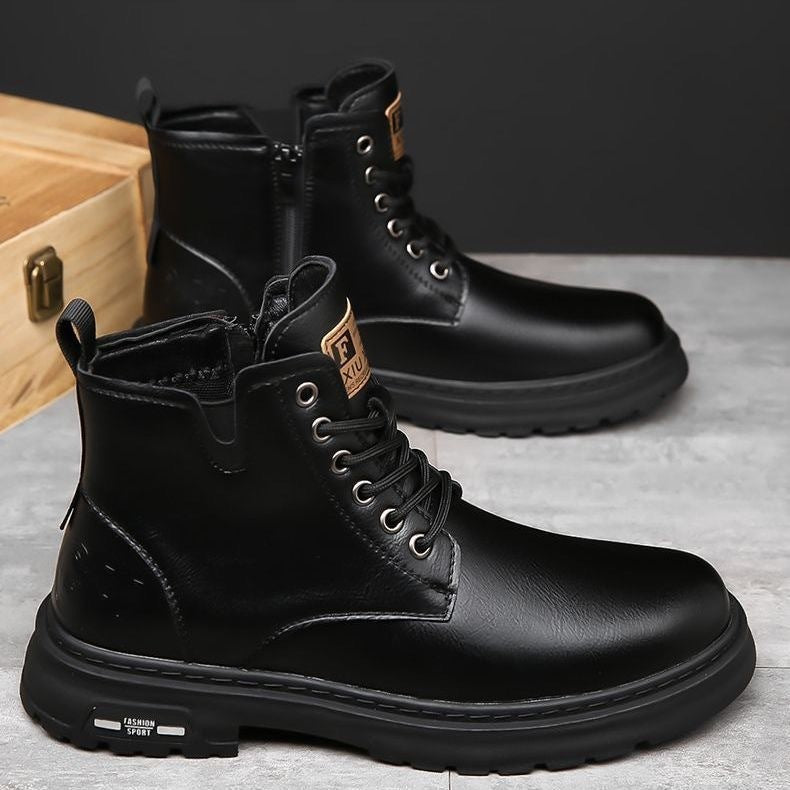 British Martin Boots Thick Bottom Outdoor Hiking Workwear Men