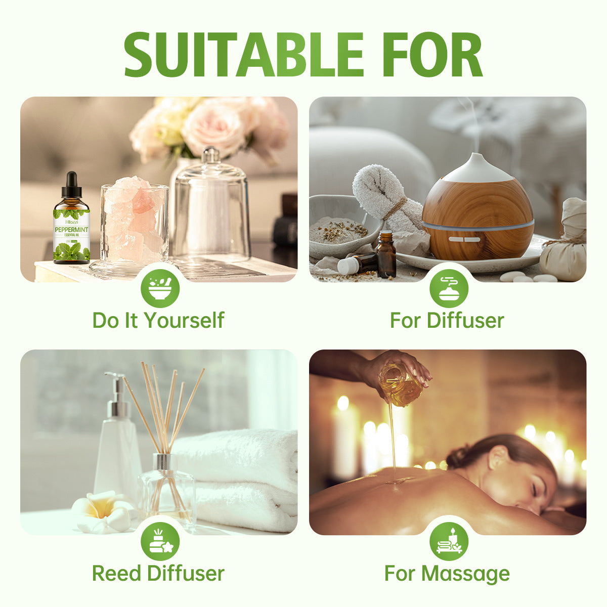 30ml Organic  Oil Aromatherapy Massage Aromatic Skin Care Castor Oil