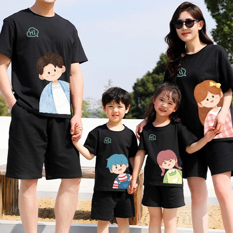 A Three Or Four Cotton Short Sleeve T-shirt Cartoon