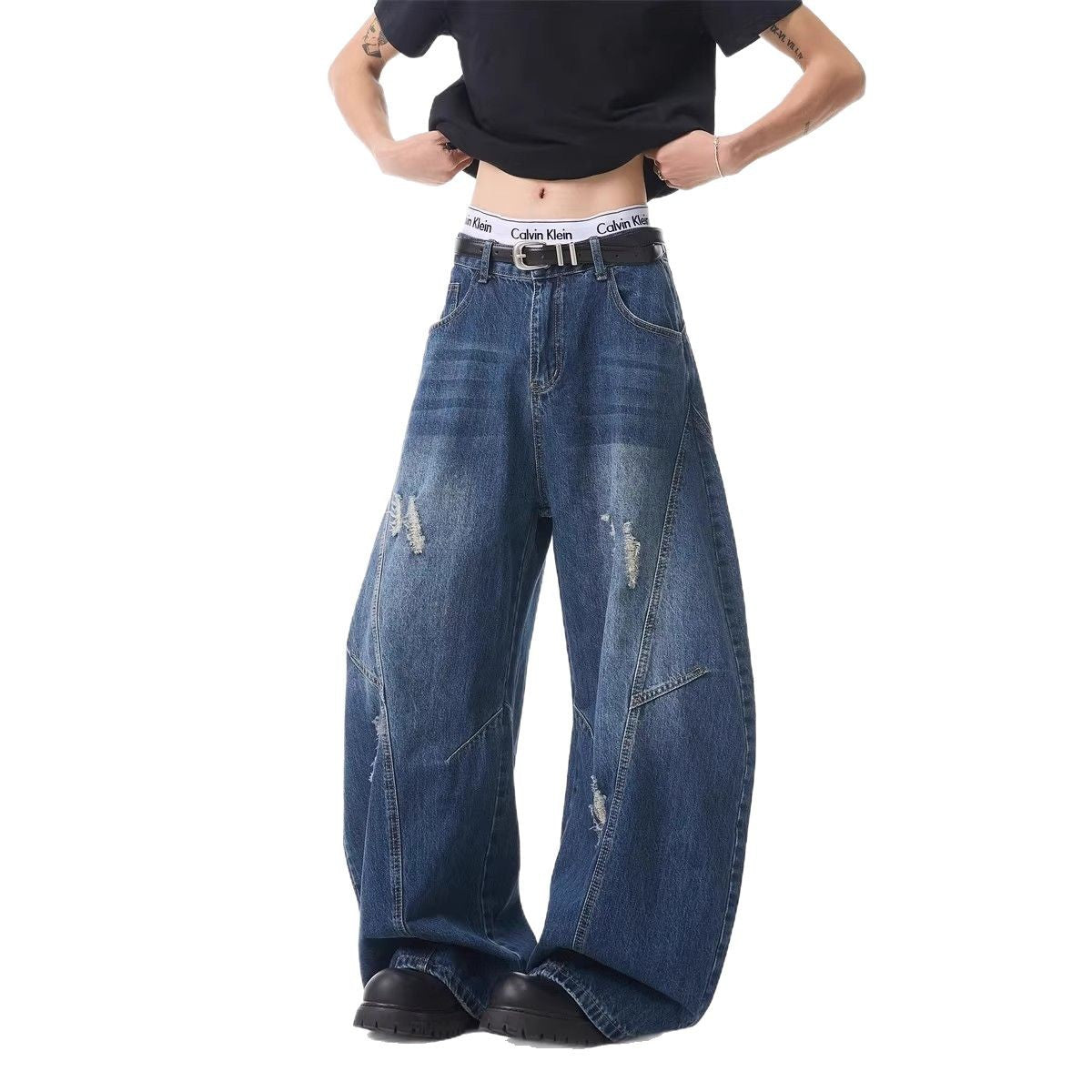 American-style Silhouette Bootcut Jeans For Women And Men