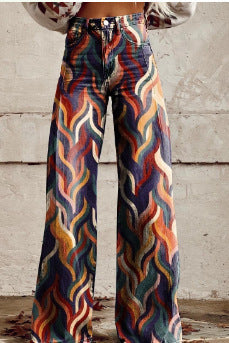 Hot Selling Plus Size Women's Casual Pants Thin Imitation Jeans