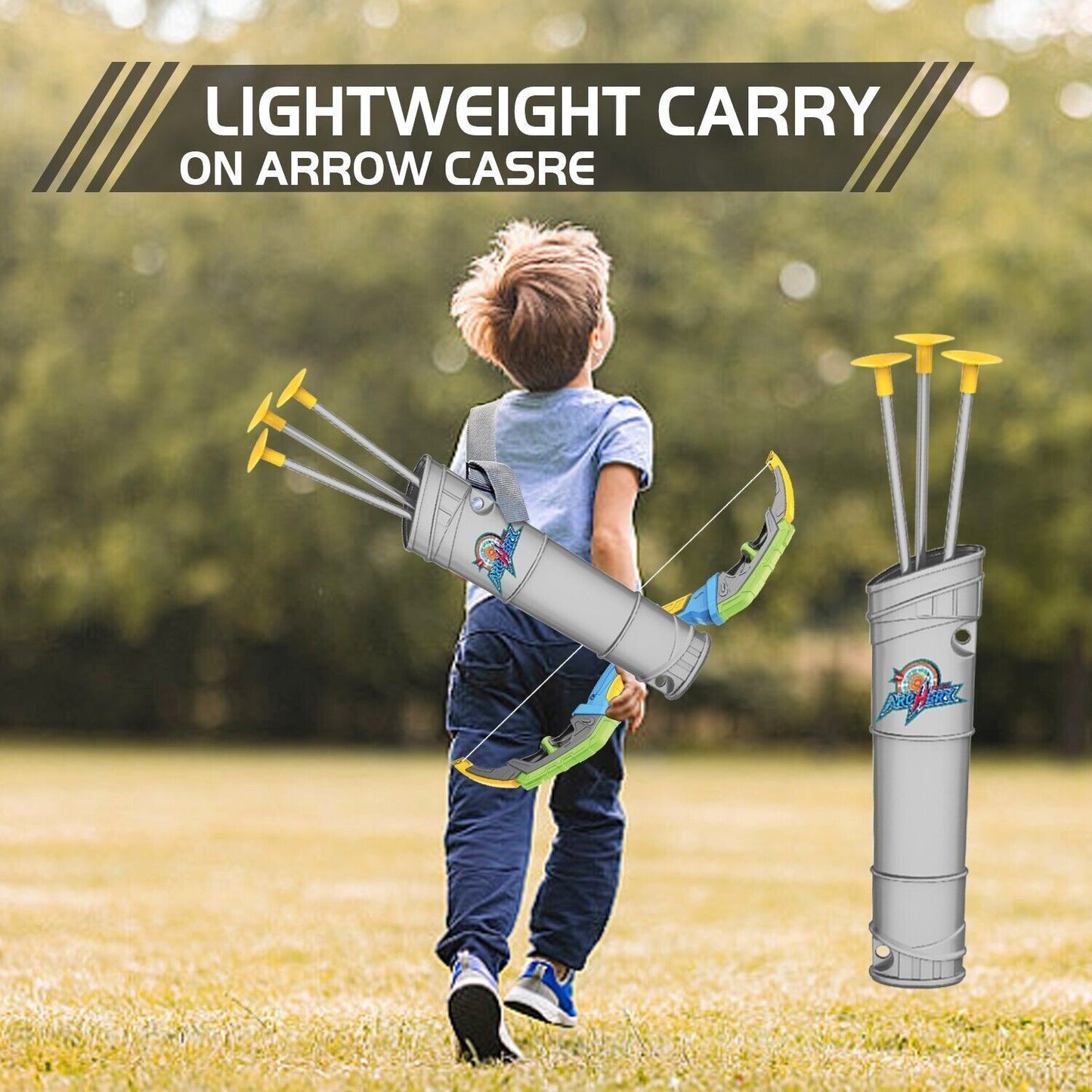 DE Bow & Arrow Toy Set, LED-lit Archery Toy,10 Suction Cup Arrows, Targets And Arrow Holders, Indoor And Outdoor Children's Toys Suitable For Boys And Girls.Logistics Is Randomly Sent By DHL,DPD