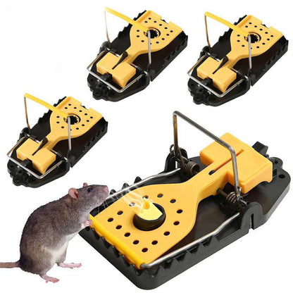 6 X Rat Catching Metal Traps Heavy Duty Snap Mousetrap Bait Pest Catcher UK