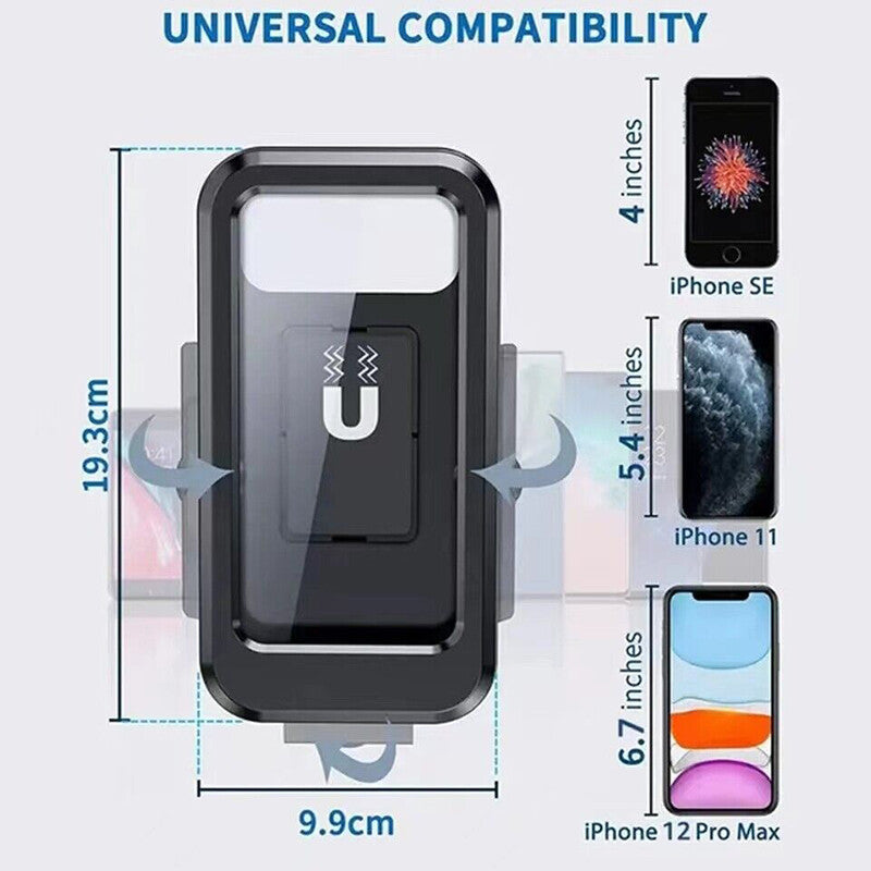Schwarz Handyhalterung Fahrrad Motorrad Halter Handy Smartphone Halterung Lenker