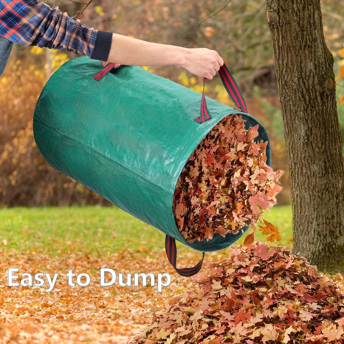 2  500L Heavy Duty Garden Waste Bags With Handles, Reusable Construction Bags UK