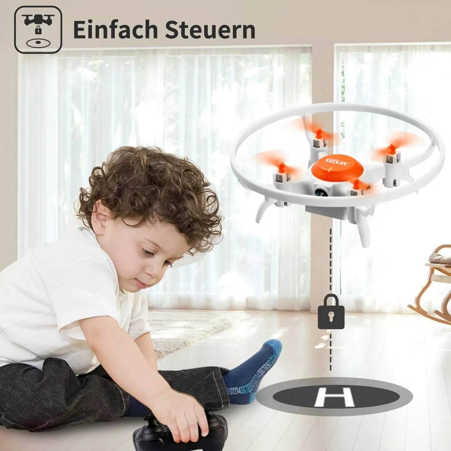 UK 4DRC V5 Kids And Beginners Mini RC Drone RC Quadcopter With 720P HD Wide Angle Camera,Drones Suitable For Children And Beginners,Logistics Is Randomly Sent By Evri,Royal Mail,Amazon Logistics