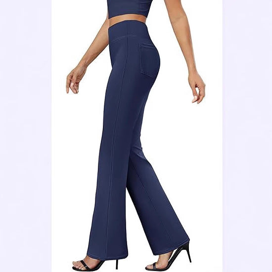 Business-casual High-waisted Stretch Trousers
