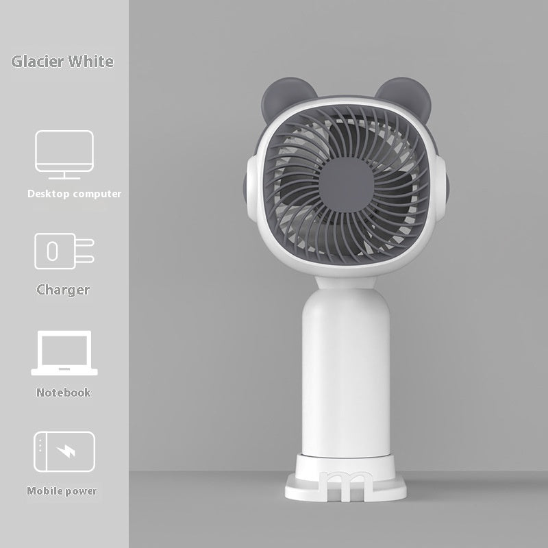 Portable Handheld USB Mini Cartoon Rechargeable Small Fan