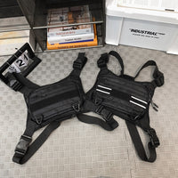 Tactical Sports Mechanical Style Reflective Tooling Chest Bag