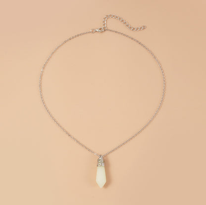Europe And America Best Selling Luminous Pendant Card Necklace Love