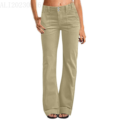 Lightweight Sports Pants Zipper Pocket Exercise Workout Pants