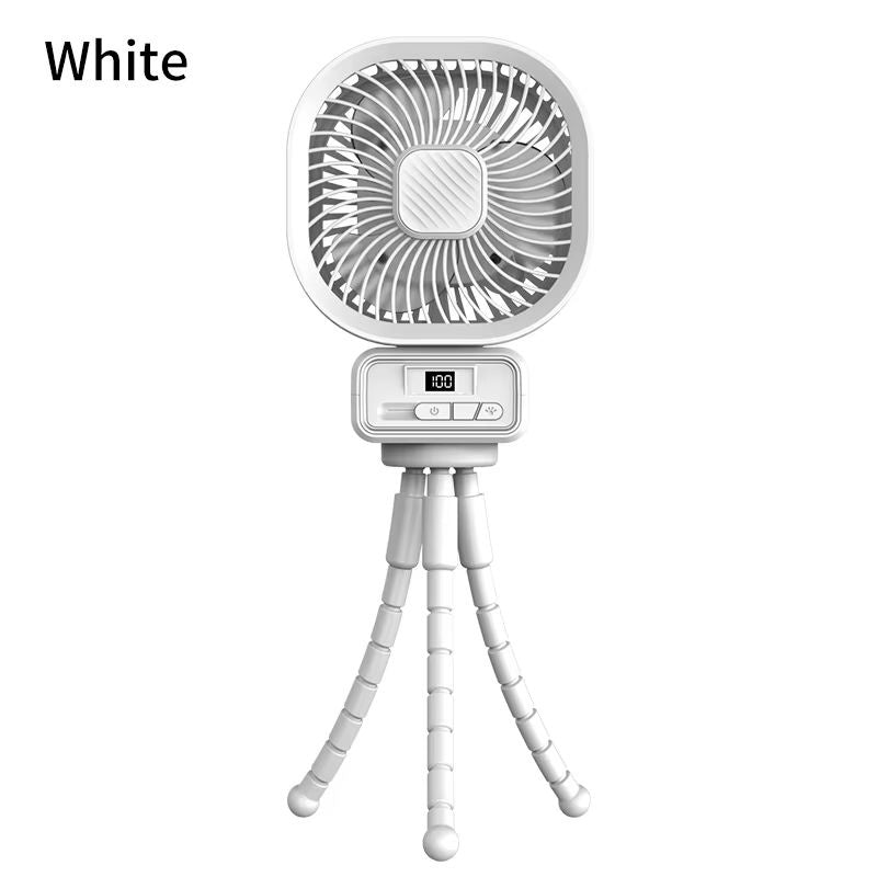 Octopus Fan 3 Speeds USB Rechargeable With Light
