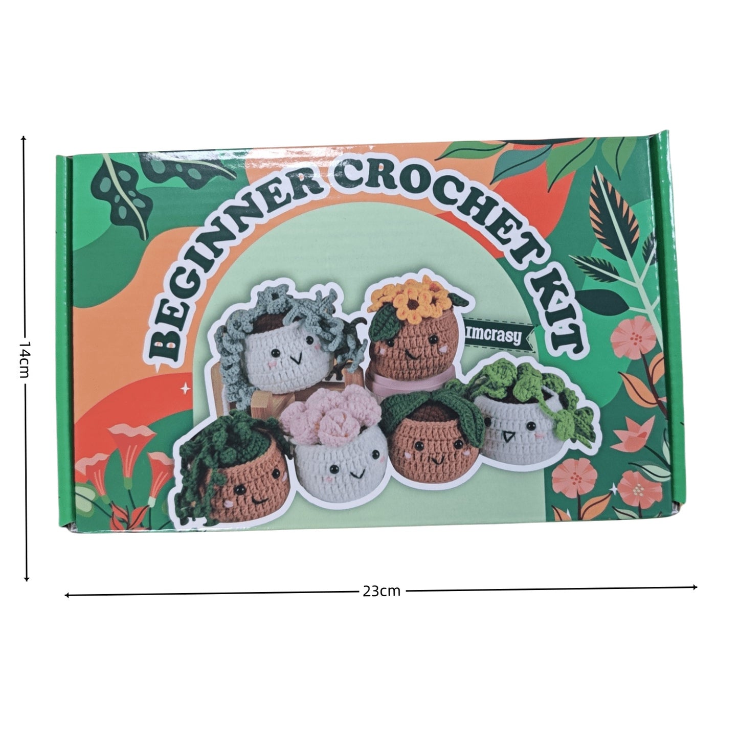 6 PC Cute Potted Plants Crochet Kit With Complete Crochet Accessories 40  Yarn