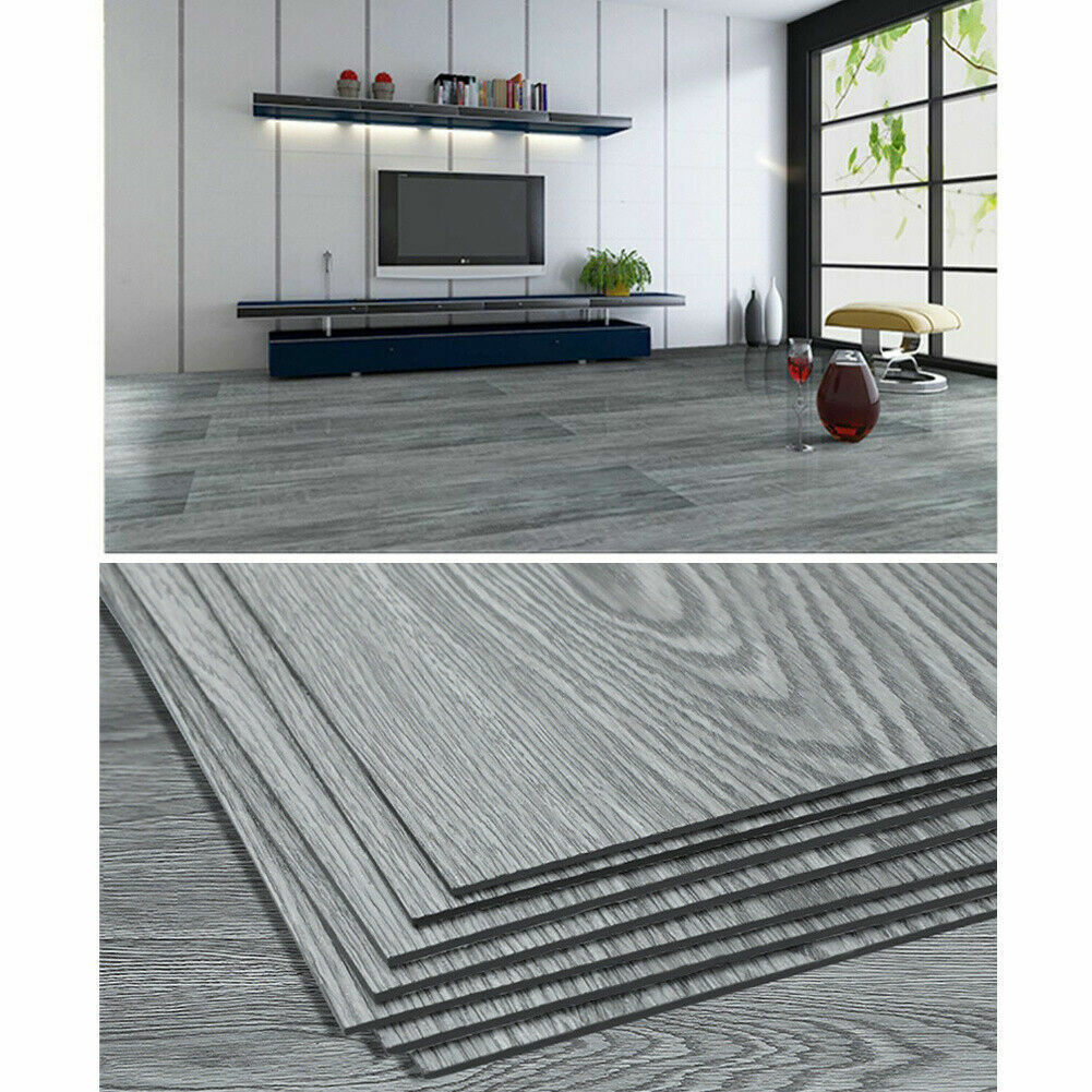 5m Floor Planks Tiles Self Adhesive Wood Effect Vinyl Flooring Kitchen Bathroom