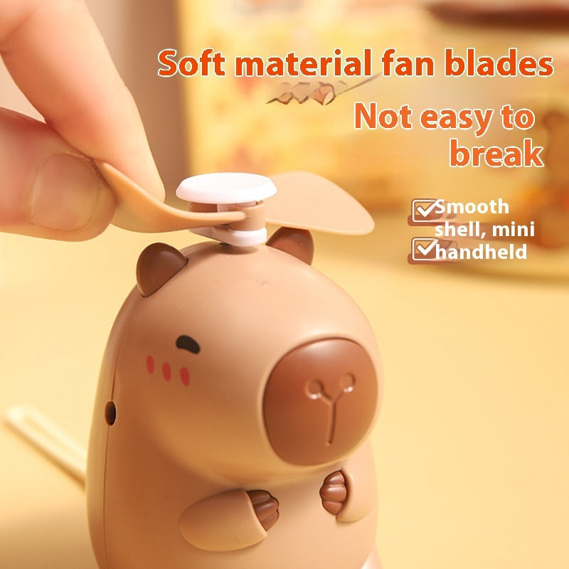 Children's Mini Halter Little Fan Usb Rechargeable Handheld Portable Electric Fan