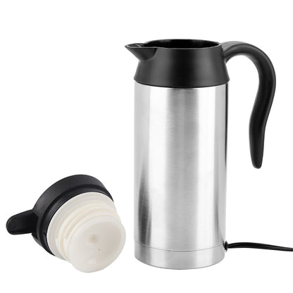 Portable 750ml 24V Travel Car Truck Kettle Water Heater Bottle For Tea Coffee Drinking