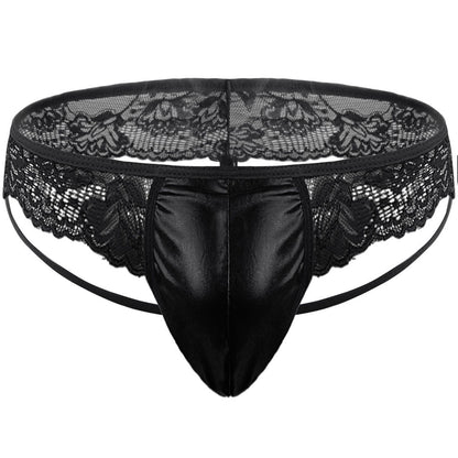 Men's Underwear Briefs Leather Lace