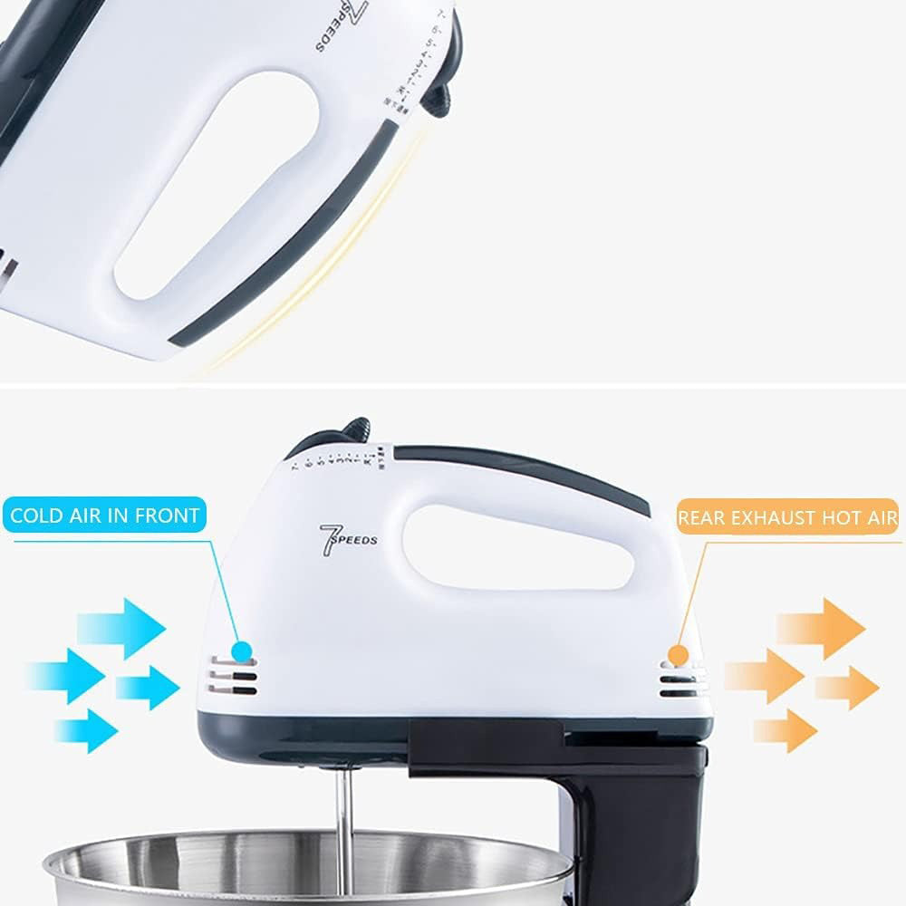 Support pan European shipping--Automatic Electric Hand Mixer With Stand And Bowl - Household Multi-Purpose Dough Kneader And Egg Beater For Baking, Whipping, And Cooking