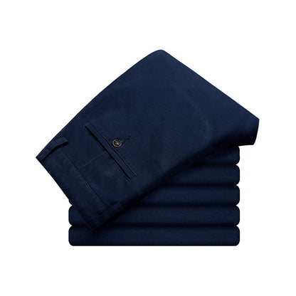 Elastic Mens Casual Pants For Fall And Winter