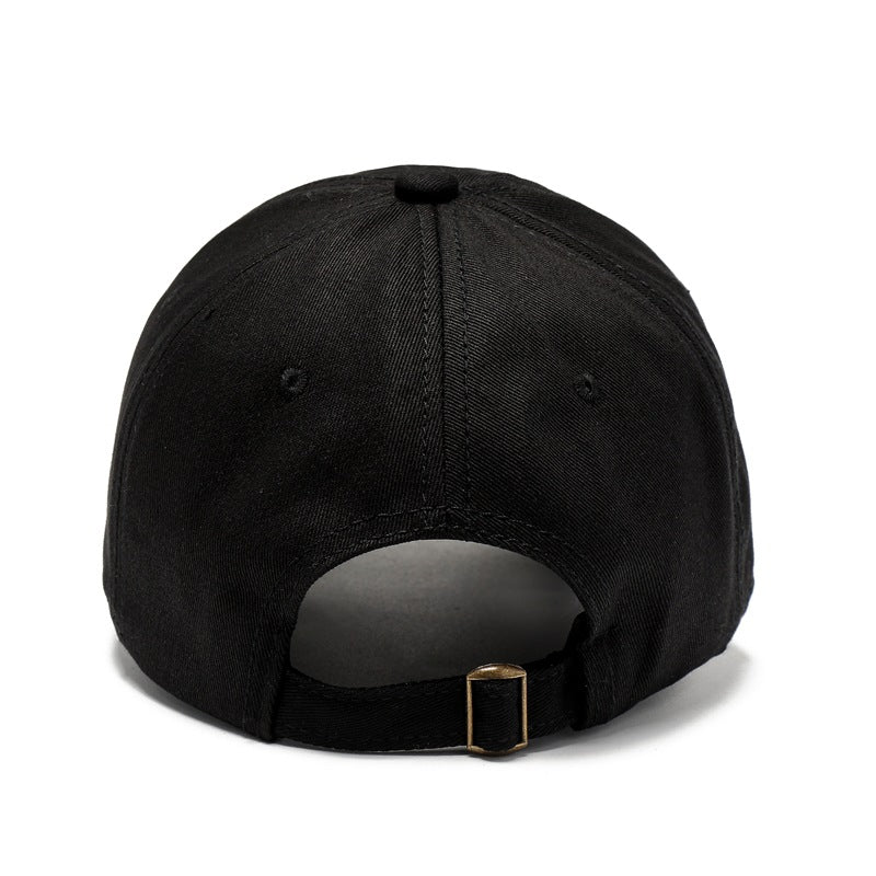 Men's Retro White Baseball Soft-Brim Hat