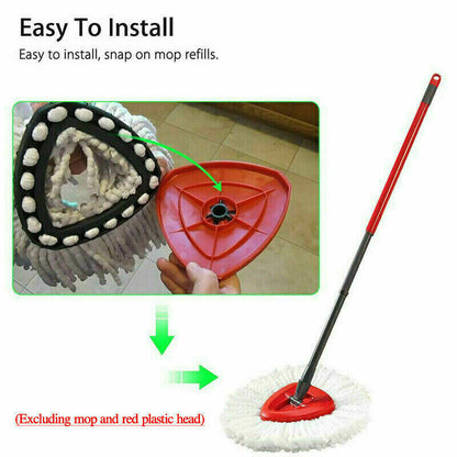 6x Replacement For Vileda Mop Heads Refill Turbo Microfibre Spin Mop Easy Wring