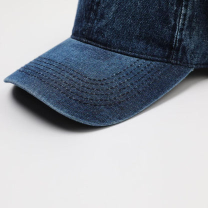 Denim Baseball Cap Men Wide-brimmed Sunhat