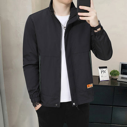 Casual Jacket With Stand Collar Autumn Style For Men