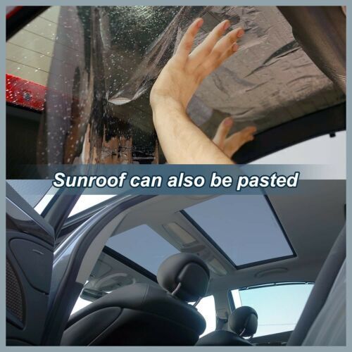 CAR WINDOW TINT FILM KIT TINTING SUPER DARK BLACK LIMO  75CM X 6M UK