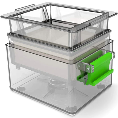 Tofu Press With Drip Tray & Cookbook - BPA-Free, 3X Faster, Dishwasher Safe