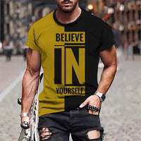 Men's Summer Loose Breathable Round Neck T-shirt