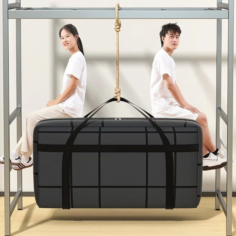 Portable Handle Clothes Storage Bin, Large Capacity Organizer Bag For Clothing & Quilts, Perfect For School & Moving Luggage