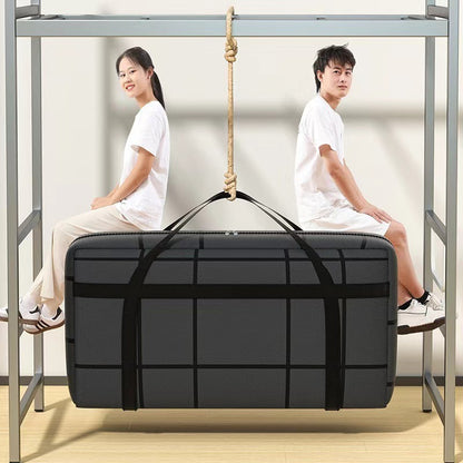 Portable Handle Clothes Storage Bin, Large Capacity Organizer Bag For Clothing & Quilts, Perfect For School & Moving Luggage