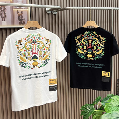 High Street Heavy Short Sleeve Letter T-shirt Men