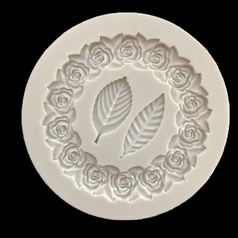 Baking Tools Leaf Liquid Silicone Mold Cake Chocolate Mold Frame Epoxy Decoration