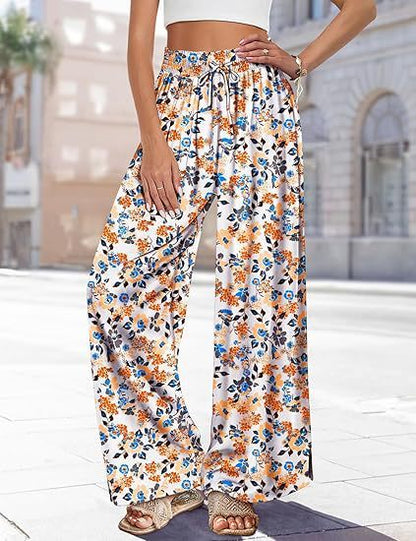 Women's Summer Bohemian Wide-leg Pants