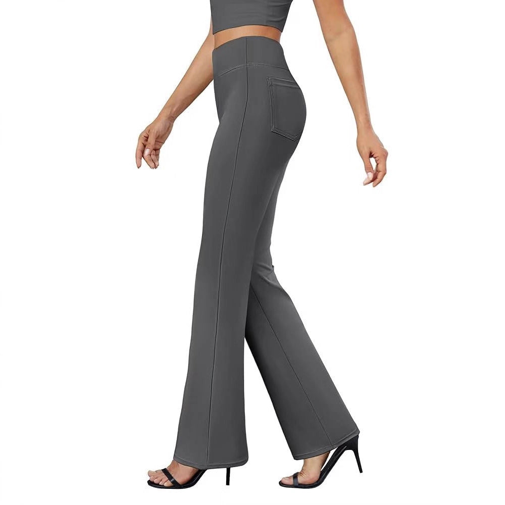 Business-casual High-waisted Stretch Trousers