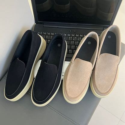 Suede Trendy One Pedal Loafers Casual Men's Shoes