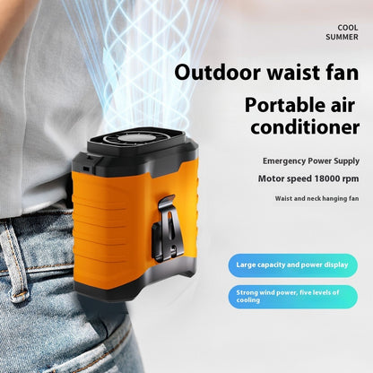 Fashion Portable Clip Waist Rechargeable Fan