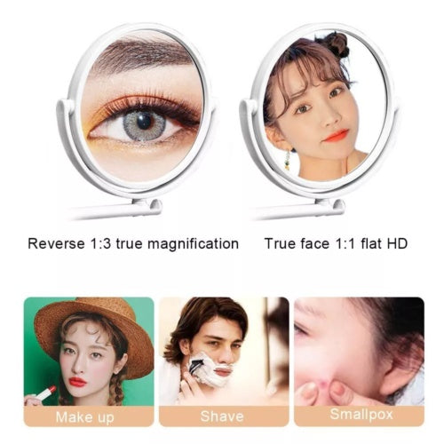 Extending Makeup Bedroom Bathroom Shaving Double Side Mirror Wall Mounted