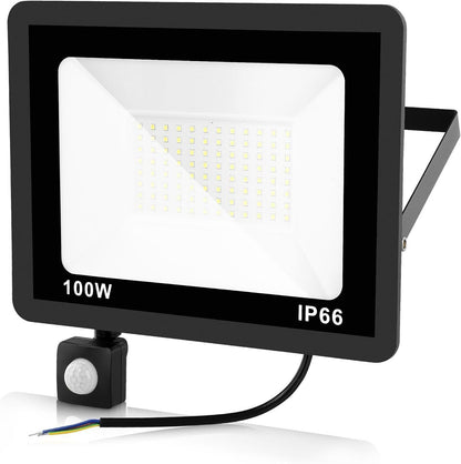 Outdoor Garden Floodlight With Sensor LED PIR Motion Security Lights Waterproof