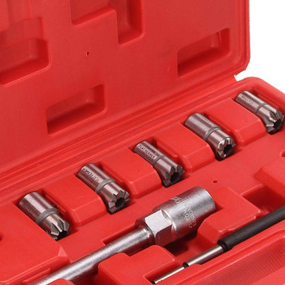 7PC Professional Injector Seat Cutter Cleaner Tool Set Carbon Remover