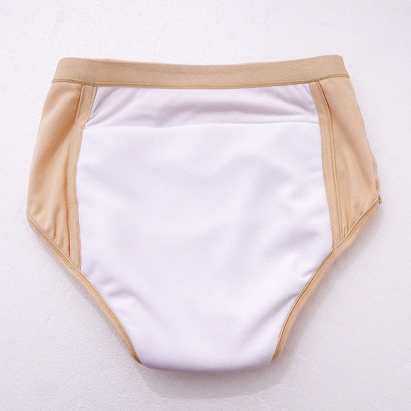 Breathable Washable Cotton Underwear For Mid- To Older-Aged Adults With Mild Incontinence