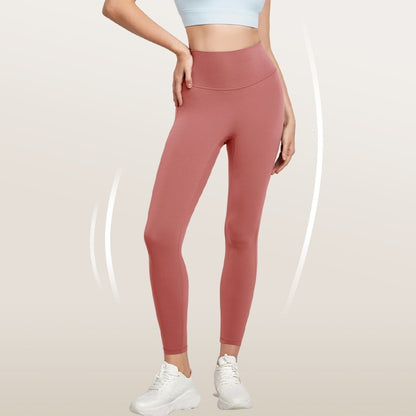 High Waist Nude Feel Yoga Pants Women's Summer Thin Peach Hip Lifting Seamless Fitness Pants