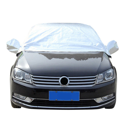 Half Car Cover Top Roof Sun UV  Rain Protection Waterproof Outdoor Universal 190T