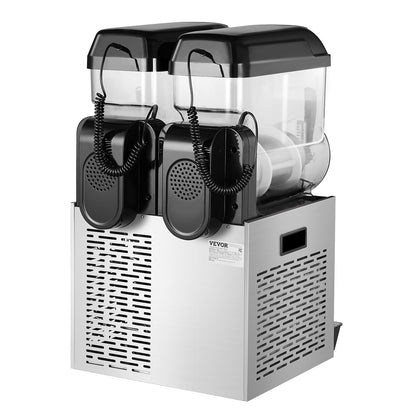 12Lx2 Tank Commercial Slushy Machine Margarita Smoothie Drink Maker