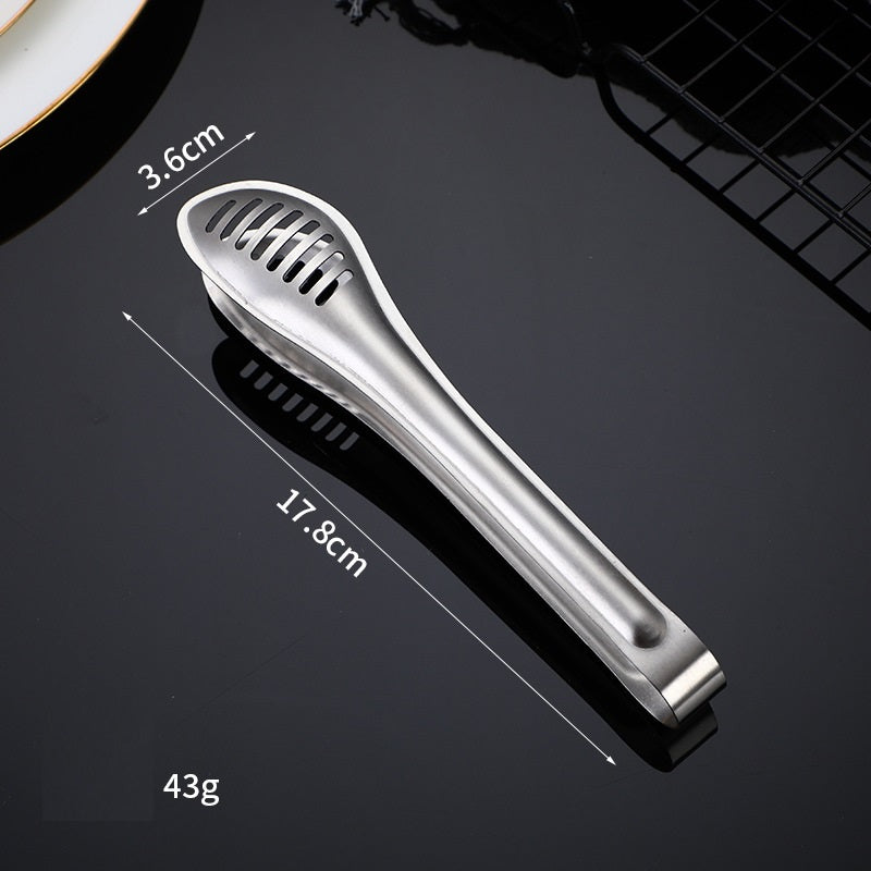 Stainless Steel Food Clamp Barbecue Tools Steak Tong Baking Bread Clip Thickened Clip