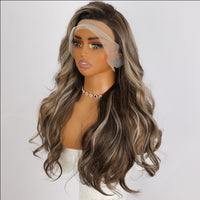 Hot Selling Synthetic Hair Wigs Highlight Wear Go Wigs For Black Women Glueless Wigs