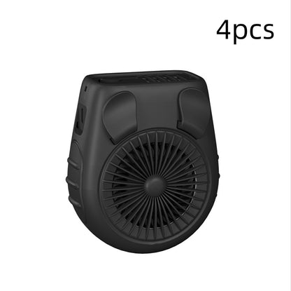 Small Carry-on Waist Hanging Fan, Rechargeable Mini Hanging Neck Fan